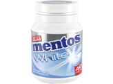 MENTOS pot 60 gr .WHITE SWEET MINT  WIT BLAUW 