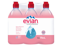 Evian Sportdop 75CL