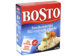 Bosto Snelkookrijst 4x125GR